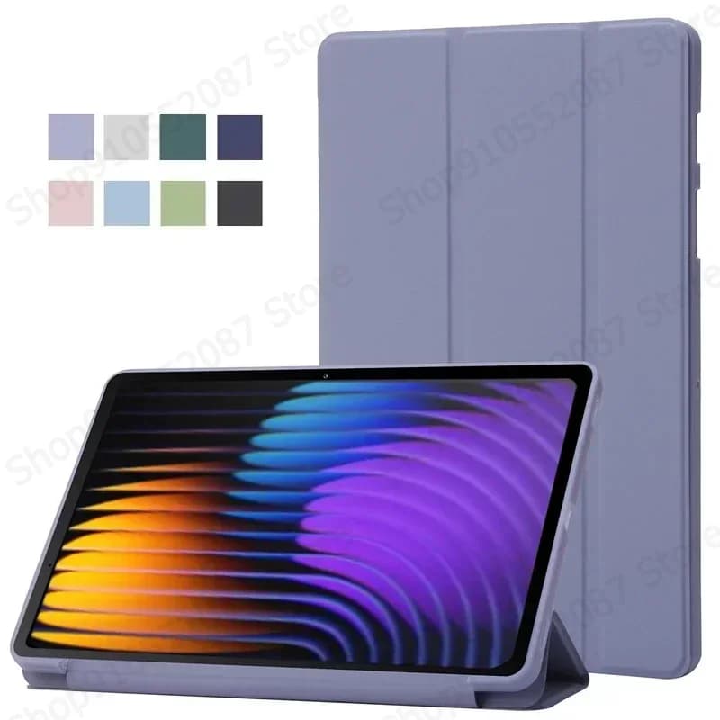 Per Xiaomi Pad 7 Custodia da 11.2 pollici Trifold PU Leaher Supporto posteriore morbido Tablet Coque per Xiaomi Pad 7 / Xiaomi Pad 8 Custodia Funda