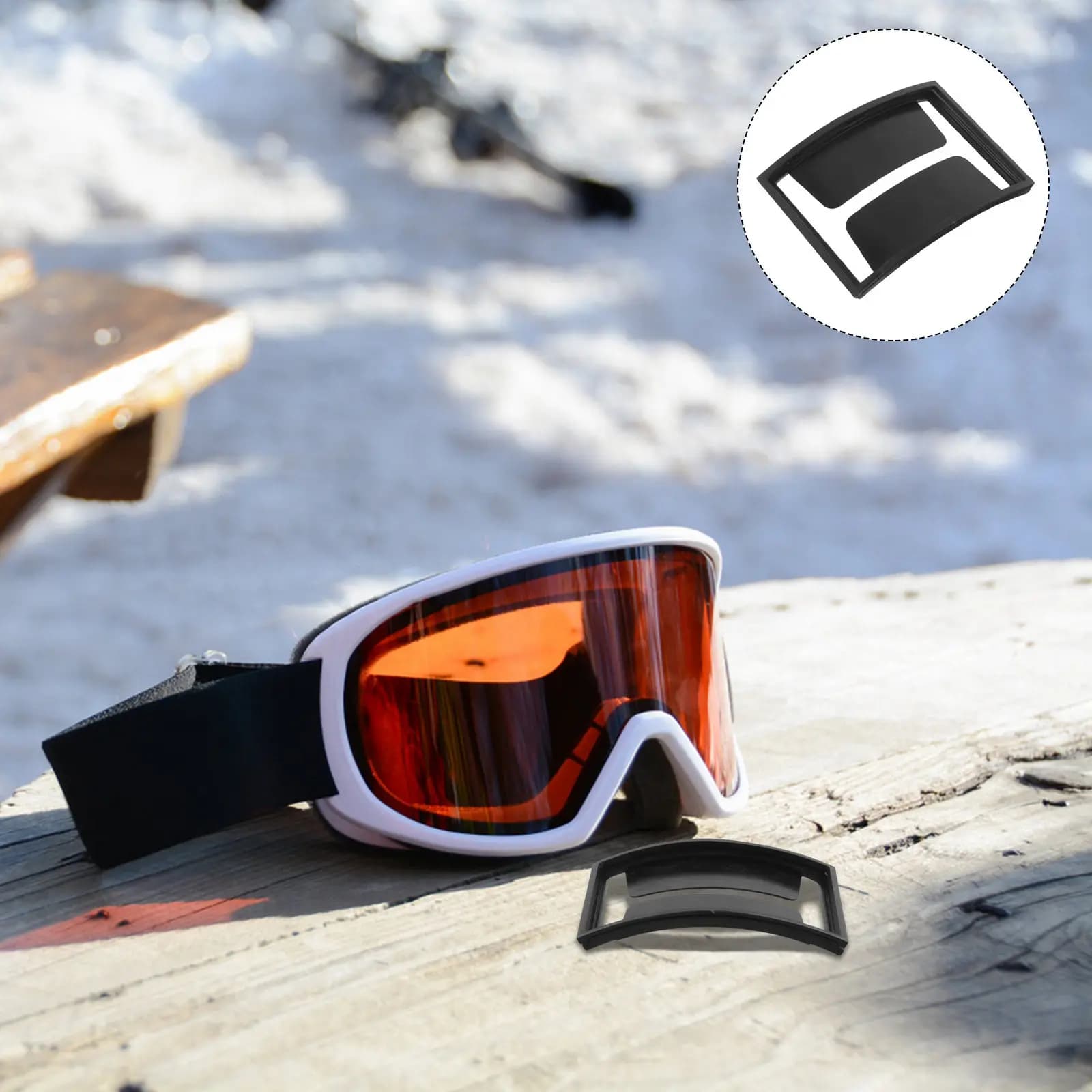 2Pcs Ski Pass Holder for Visor Goggle Pass Holder for Adults Kids Ski Goggle Clips Secure Stable Attachment Quick Access