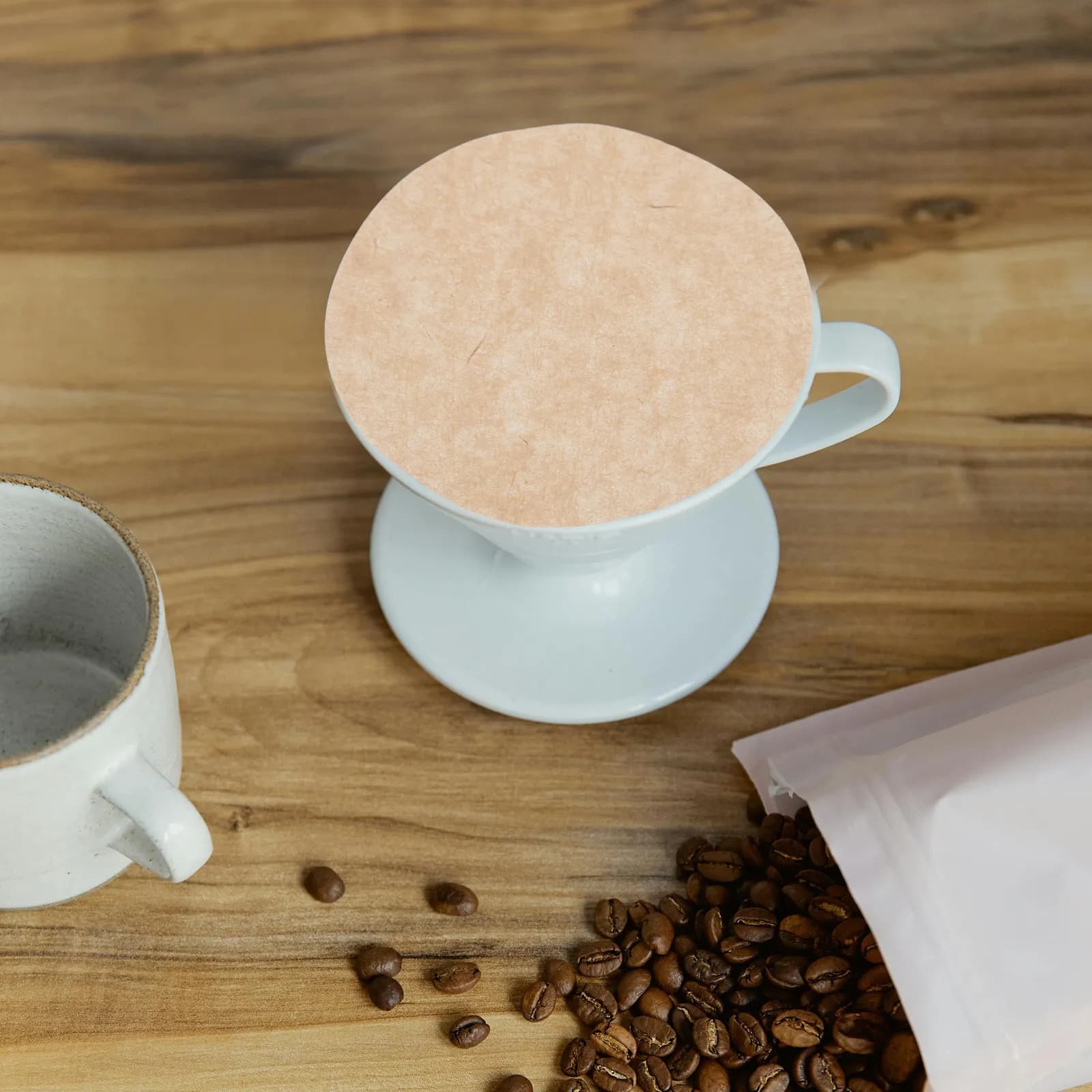 200Pcs Unbleached Round Coffee Filter Paper Stable Performance Pure Flavor Drip Espresso Coffee Machine Filter Paper Replacement