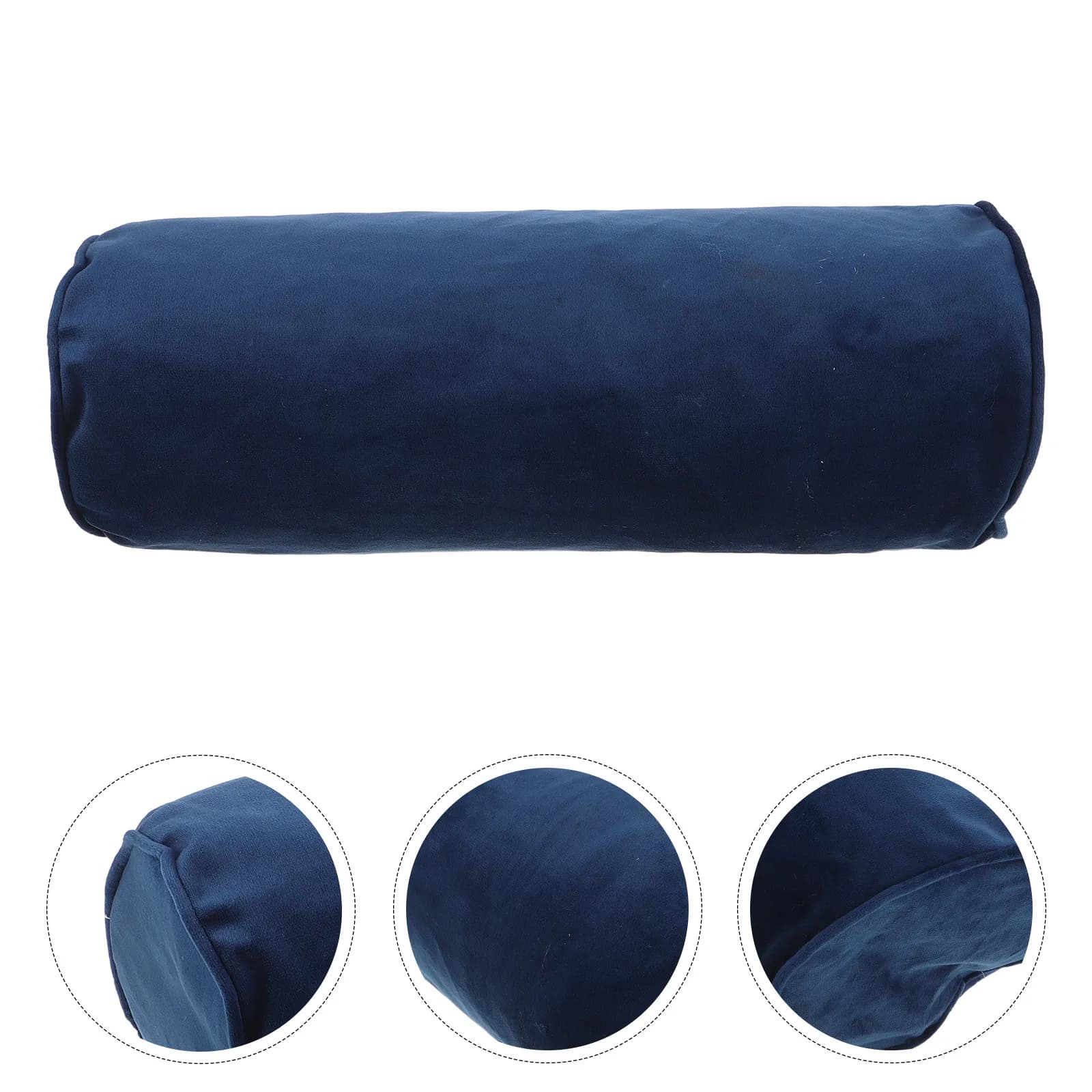 Fodera per cuscino cilindrico rotondo con cerniera, copricuscino da viaggio morbido 40x15cm per divano, federa rotonda