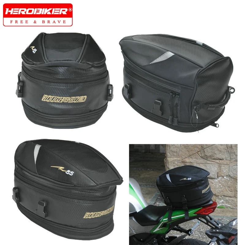 Borsa per sedile posteriore per moto Borsa per casco per bagagliaio posteriore per motocross per motore Attrezzatura da viaggio esterna impermeabile