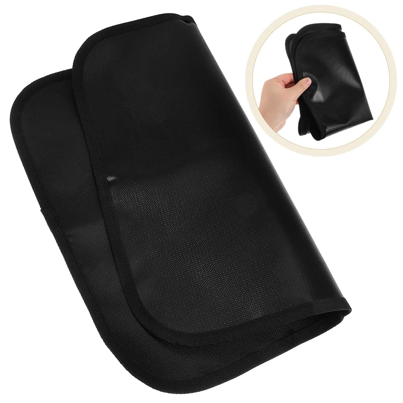 2Pcs Fireproof Heat Resistant Silicone Grill Mat Double-Sided Protection for Outdoor Bbq Air Fryer Kitchen Countertop Heat Proof