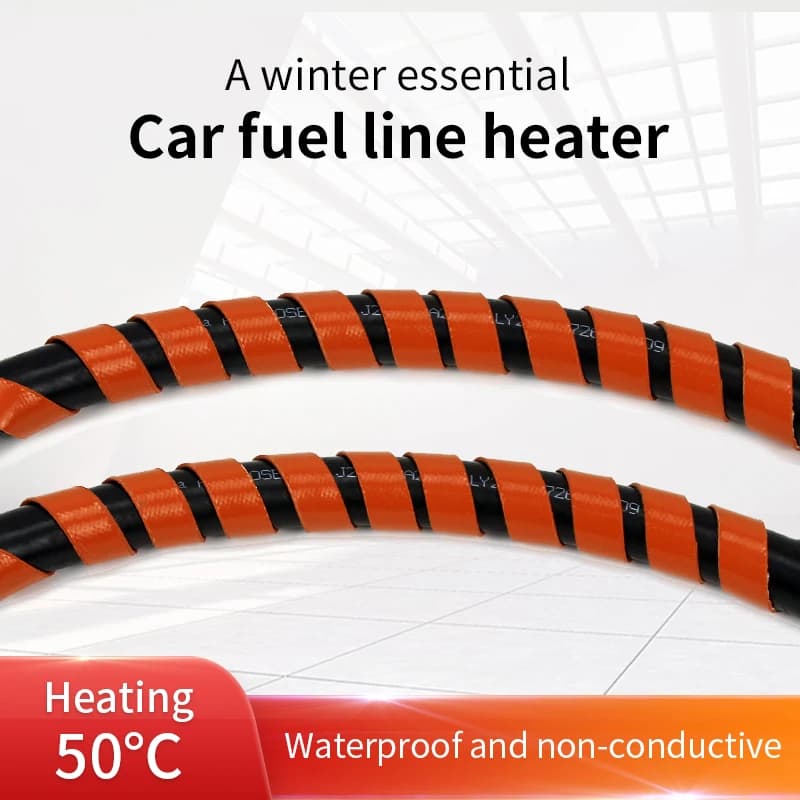 Cintura isolante per riscaldatore tubo olio per auto 12v 24v Riscaldamento automatico a temperatura costante Isolamento impermeabile Non conduttivo