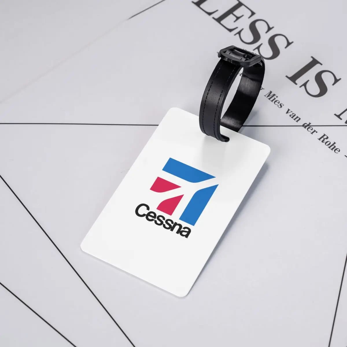 Etichette per Bagagli con Logo Cessna, Accessori per Valigie, Tag per Bagaglio da Viaggio, Porta Etichetta con Nome e Indirizzo