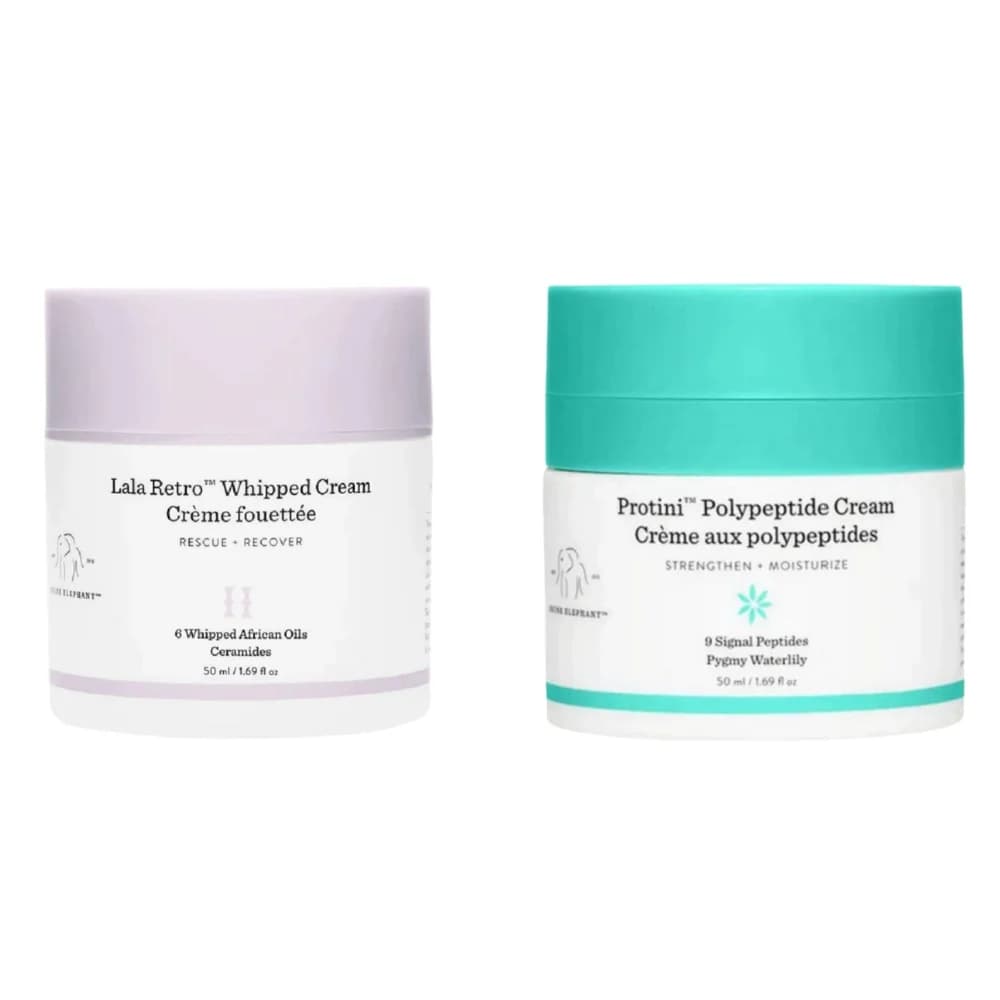 Pacchetto di creme di elefante ubriaco da 50 ml Crema polipeptidica Protini + Crema montata retrò Lala Rafforza l'idratazione Salvataggio e recupero