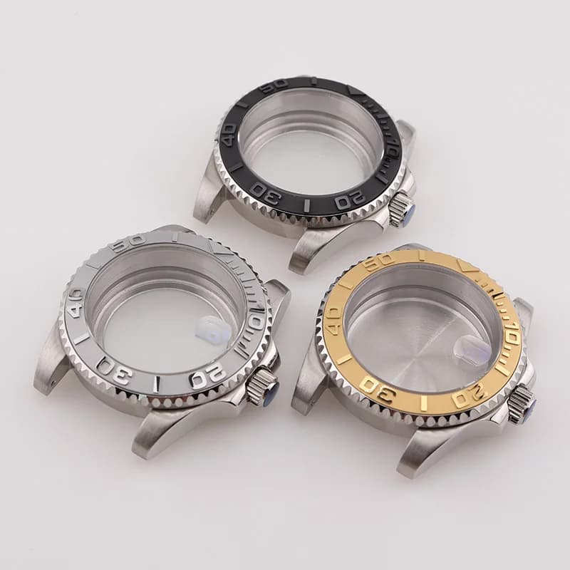 Yacht Master NH35 NH36 NH34 watches in 40 mm silver for spare parts for Seiko Mod men's automatic wrist watches