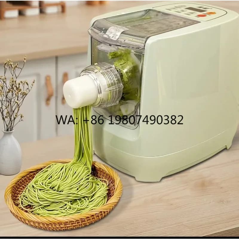 Macchina per Pasta Elettrica Compatta, Automatica, Multifunzionale in Plastica per Preparazione di Spaghetti Casalinghi