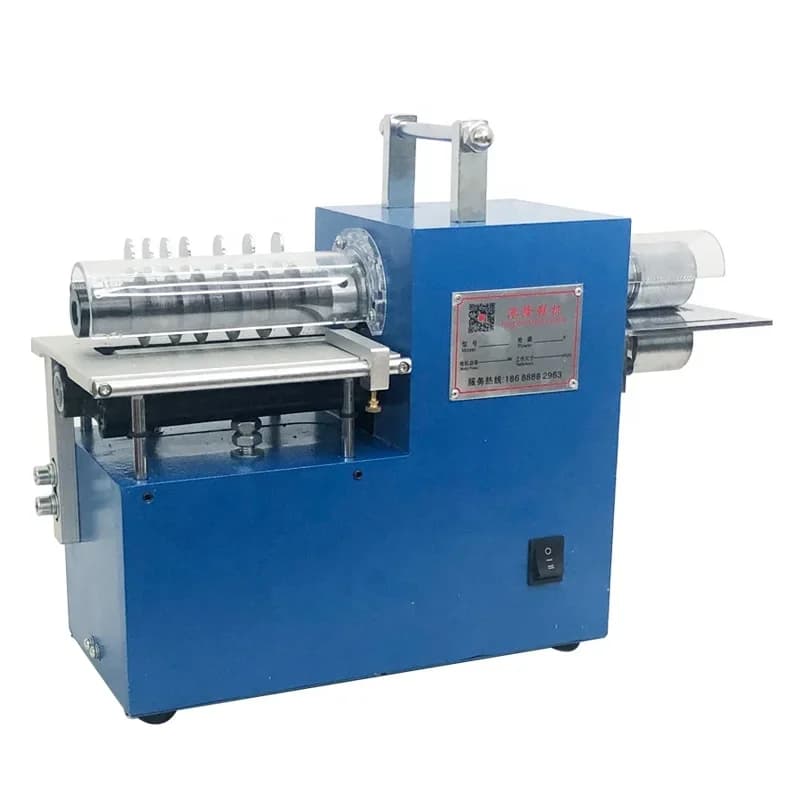 Tagliatrice per cintura di produzione industriale con pelle pieghevole tagliata in strisce