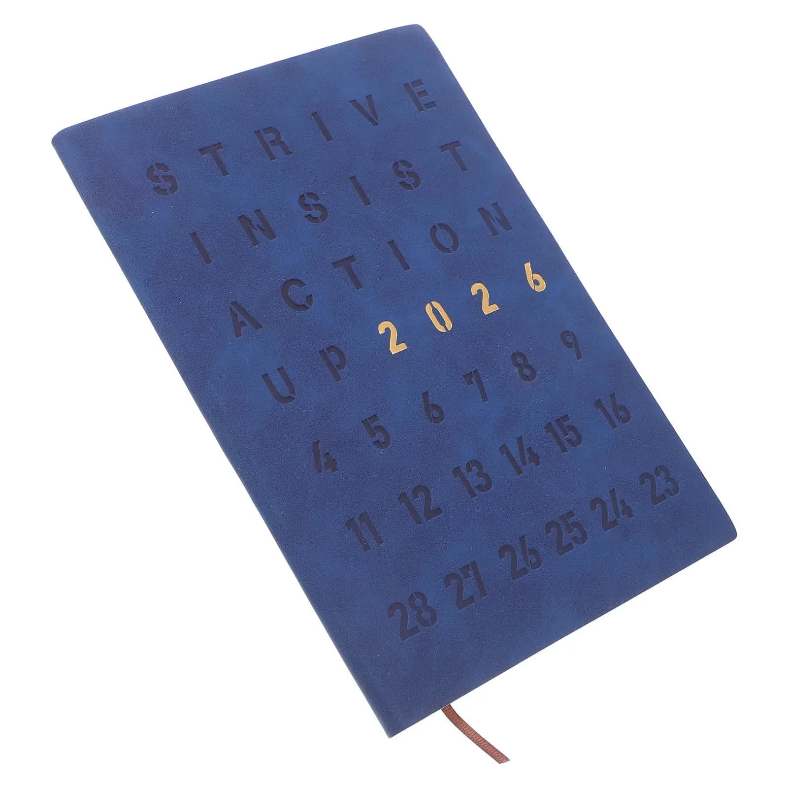 Agenda Giornaliera 2026 con Carta Premium, Senza Sbavature d'Inchiostro, Sezioni Dedicata per Compiti e Appuntamenti, Ideale per Ufficio e Studio, Blu Scuro