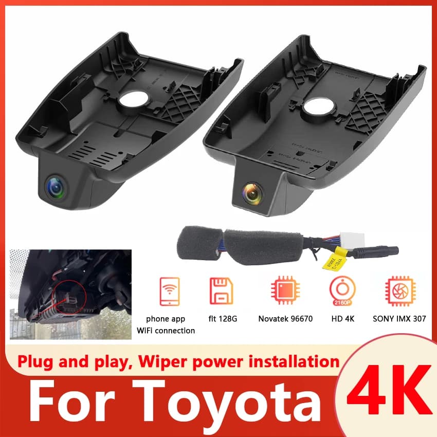 Auto DVR Toyota C-HR CHR 2023 2022 2021 2020 2018 2017, Dash Cam 4K, Accessories for CHR