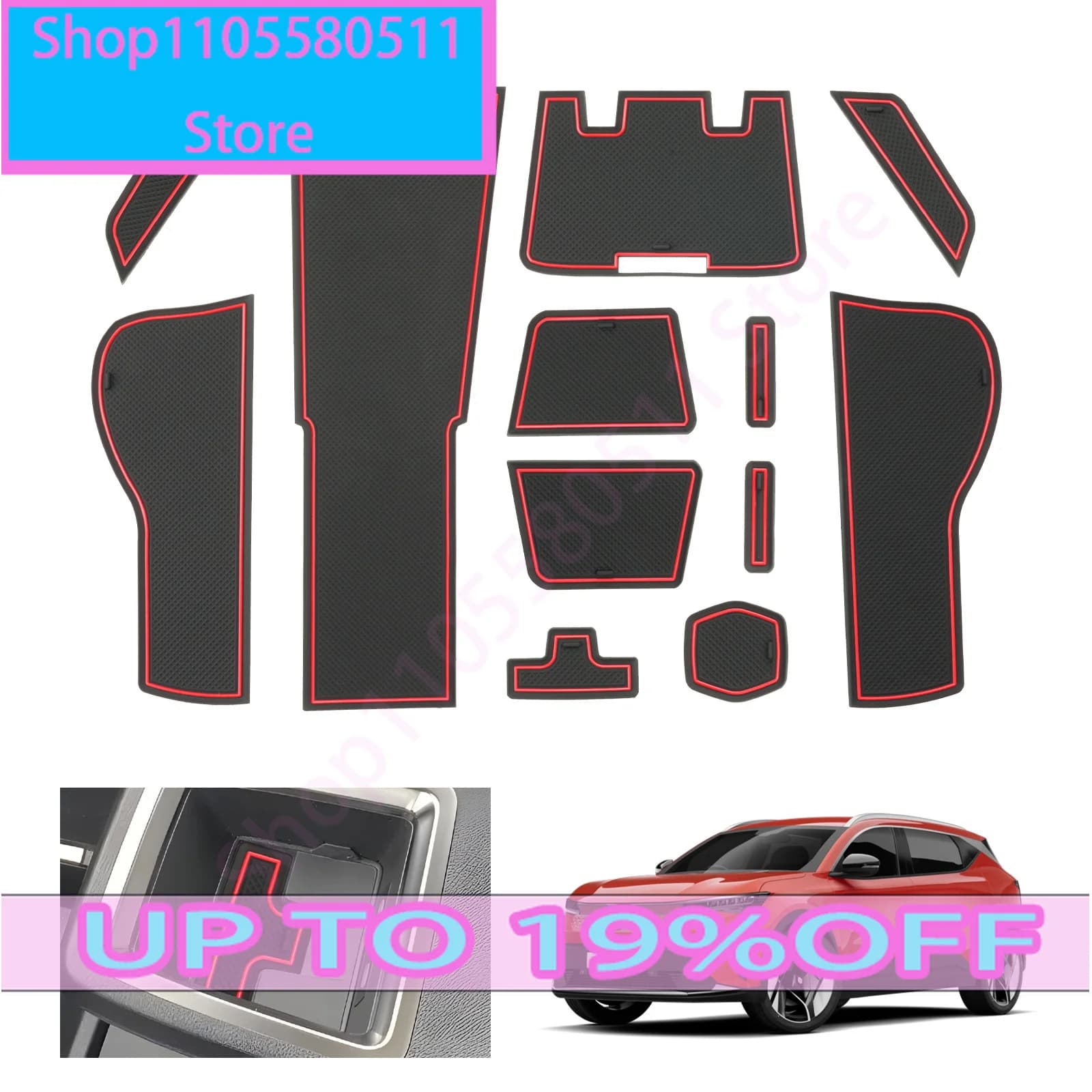 For 2024 2025 Renault Scenic E-tech Electric Car Door Groove Mat Anti-slip Slot Pad Auto For Renault Scenic 2025 Accessories