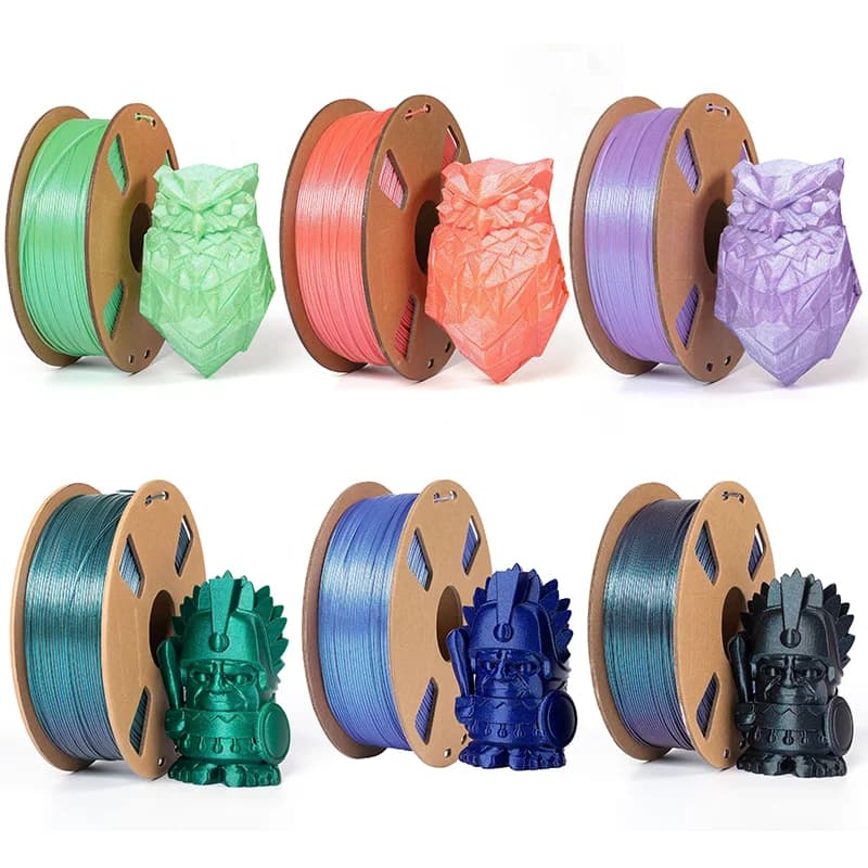 PLA 3D Printers Filaments Color Changing 1.75mm ±0.03 3D Printing Filaments Mateial