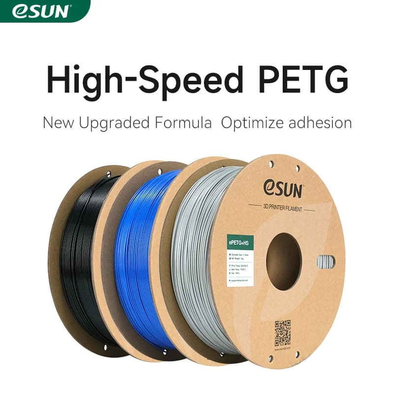 eSUN High Speed PETG Filament 1.75MM 1KG 3D Printer Filament Fast Print PETG 3D Filament for Bambu Lab Fast Printer Filament