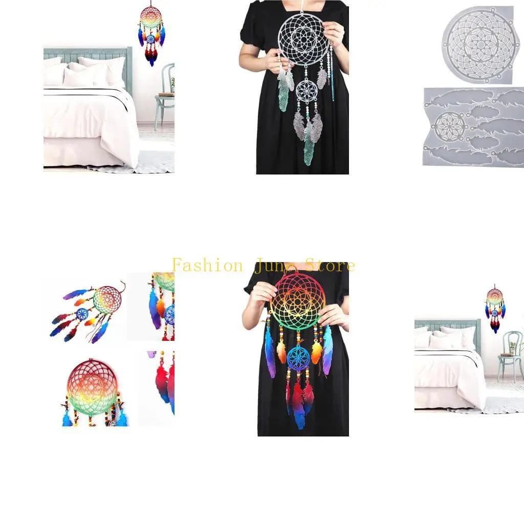 N5KA Dream Catcher Silicone Mold for Epoxy Casting Home Wall Decoration
