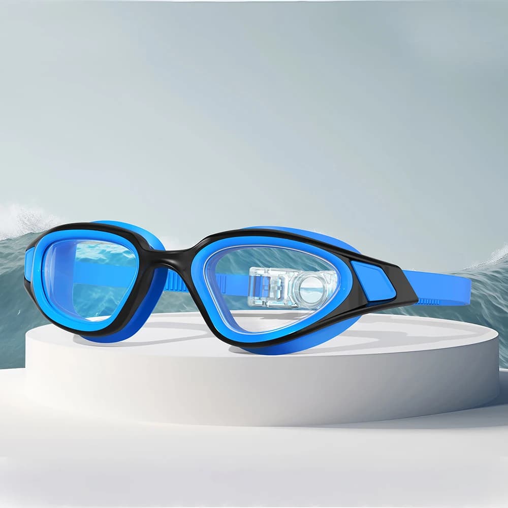 Polarized Swimming Goggles for Adult Anti-Fog UV Protection Lens Men Women Waterproof Adjustable Silicone Swim Glasses Adults