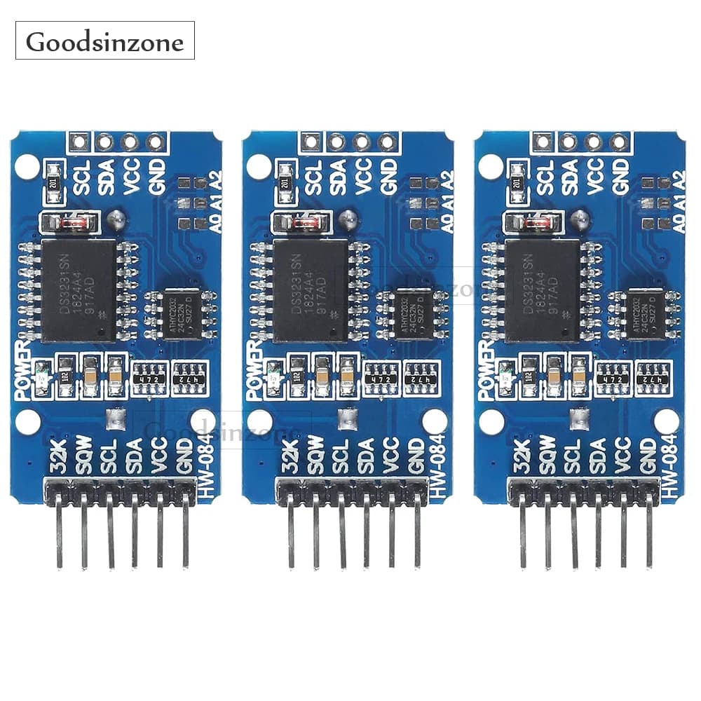 3PCS DS3231 Real Time Clock Module RTC High Precision Sensor AT24C32 IIC Alarm clock timer for Arduino Raspberry Pi 5 4