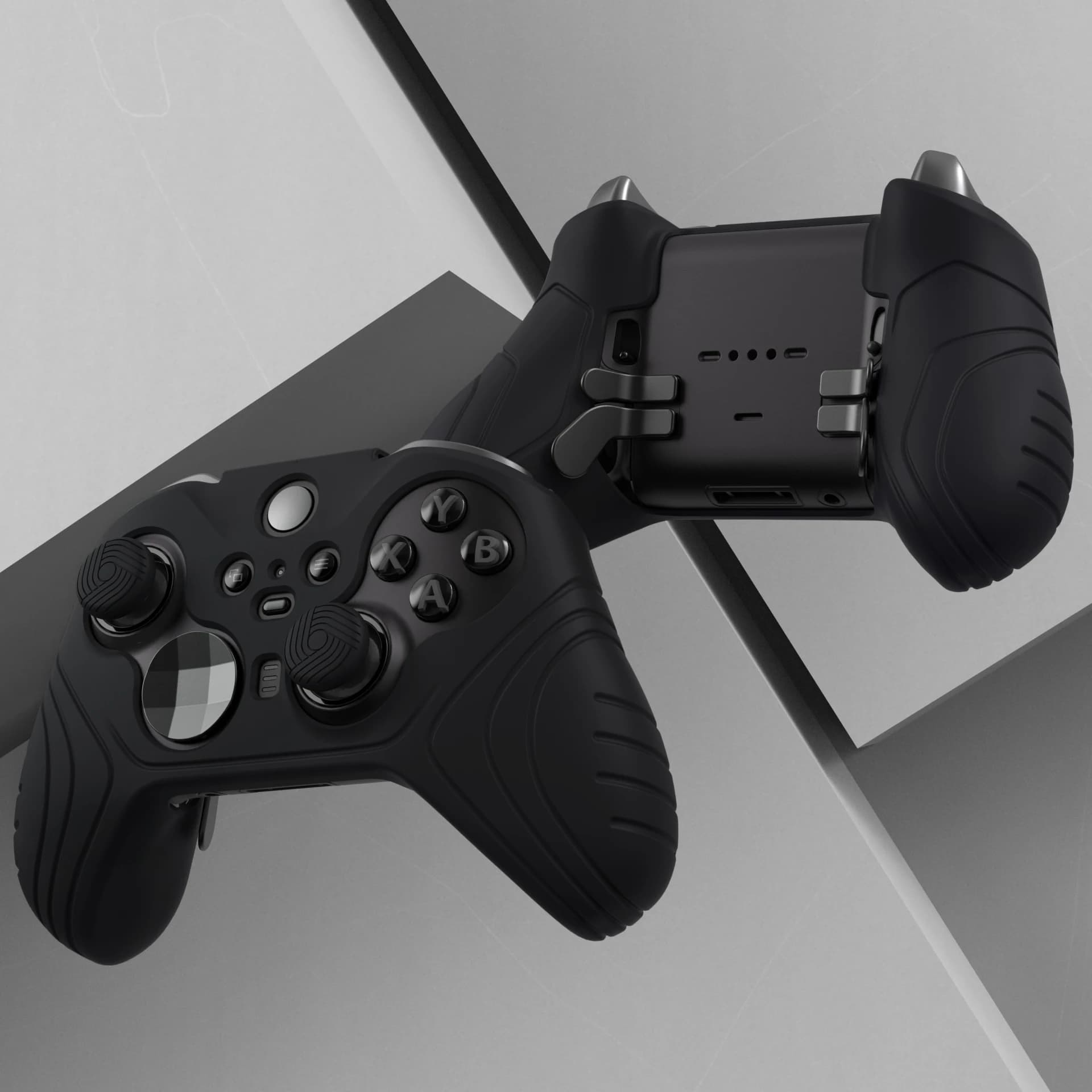Custodia morbida in silicone PlayVital Samurai Edition per controller wireless Xbox Elite serie 2 con cappucci per pollice - vari colori