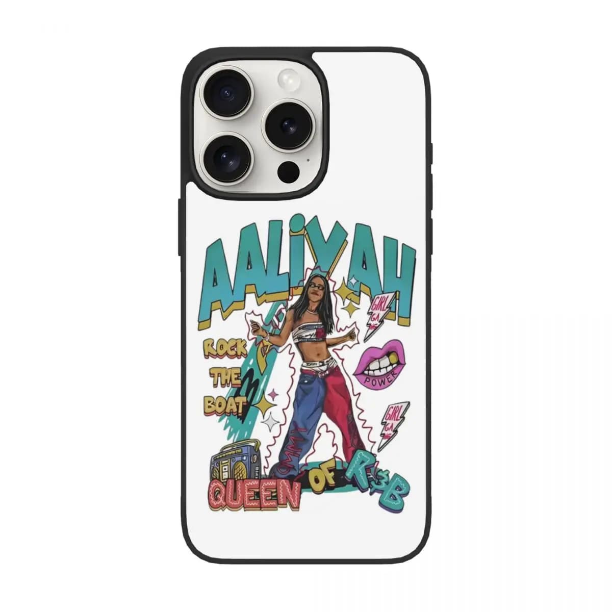 Custodia per telefono Humor Aaliyah Muisc per iPhone 15 Pro Max Cover morbida per telefono in TPU