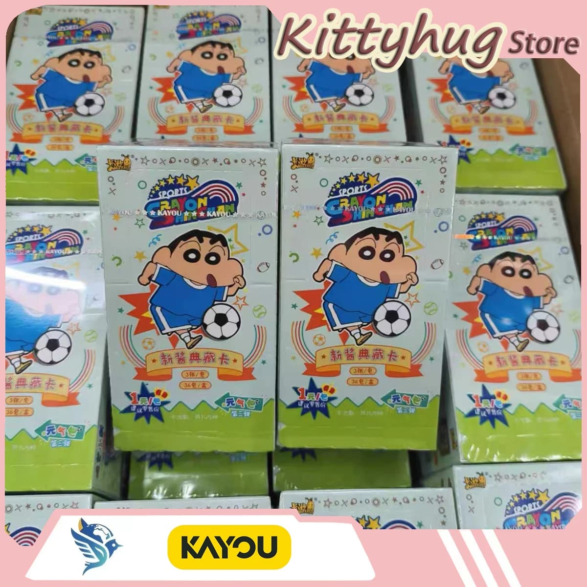 Kayou Crayon Shin-Chan Collectible Card Energy Pack Genuine Anime Peripheral Card Holiday Gifts Pop Culture Toys