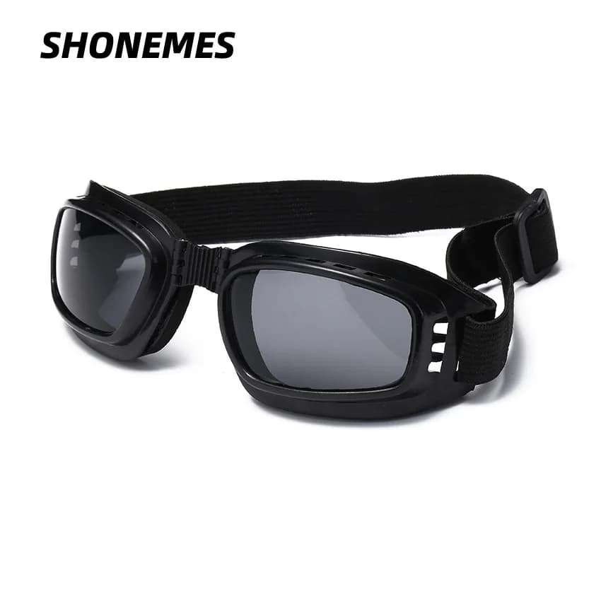 SHONEMES Fog Dust Splash Proof occhiali protettivi occhiali pieghevoli maschera sport moto sci occhiali regolabili per uomo donna