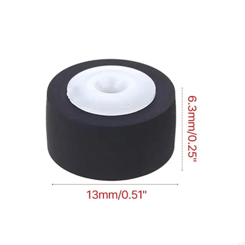 13x6.3x2mm Puleggia Ruota di Pressione Cintura Per Cartuccia Registratore a Nastro Cassetta di Pressione Movimento del Ponte Audio Rullo di Pizzico in Gomma