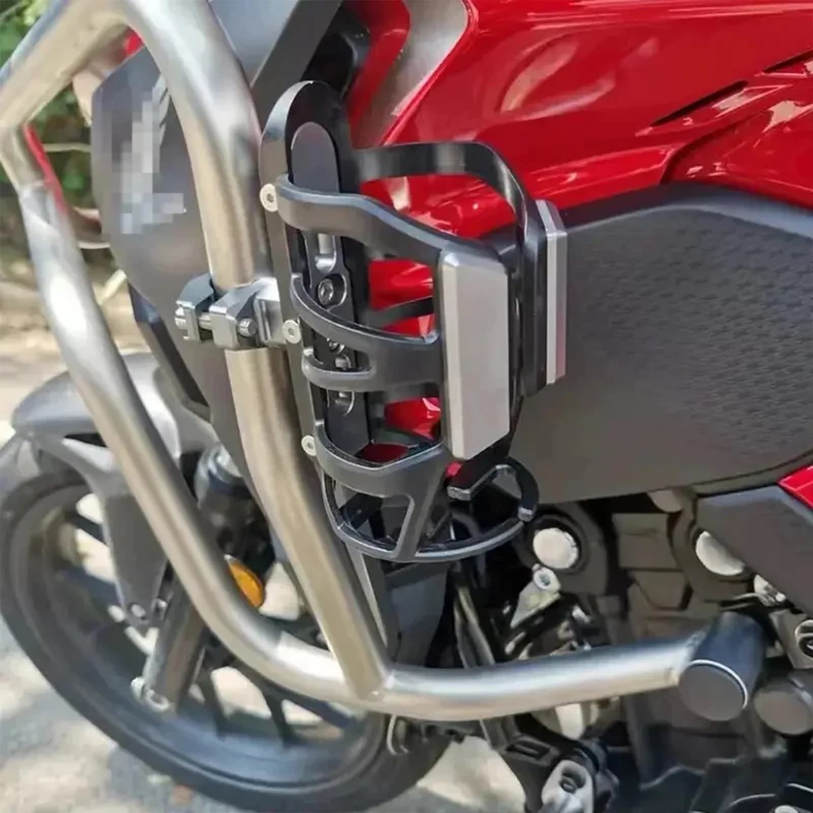 Portabicchieri universale in metallo per moto Supporto per bevande per bottiglia d'acqua per moto Nessuna punzonatura richiesta Accessori portabicchieri