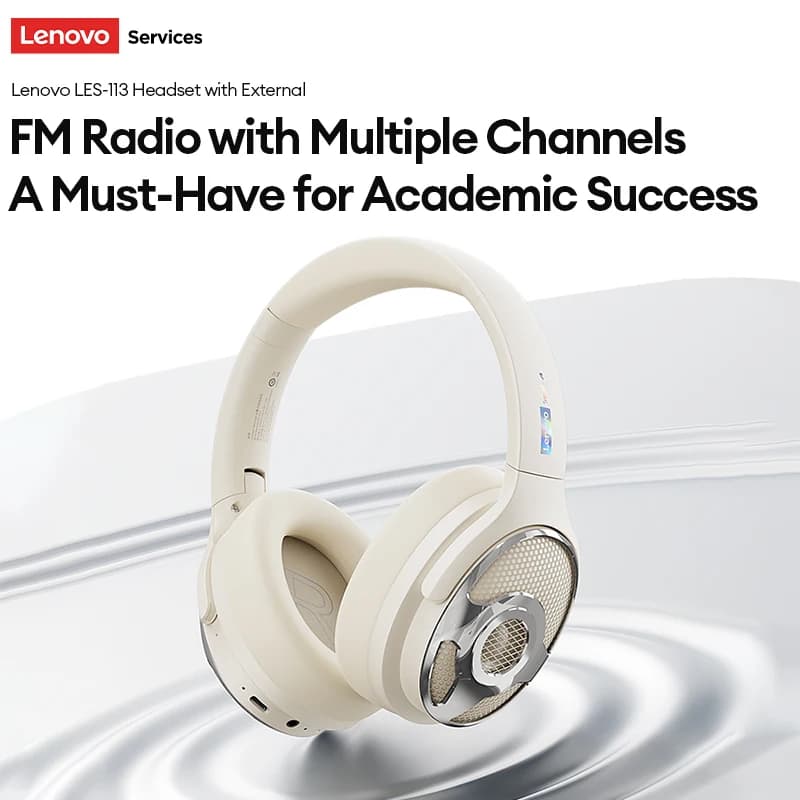 Lenovo Original Bluetooth Earphones Over-ear Foldable Computer Wireless Headphones Noise Cancellation HIFI Stereo Gaming Headset