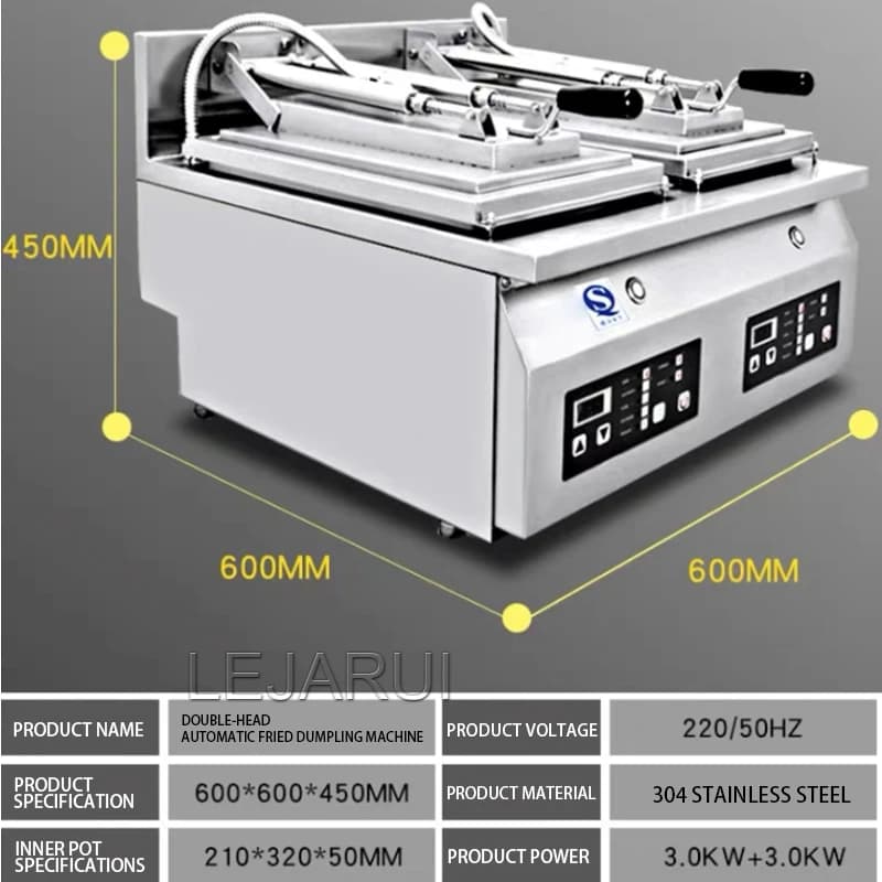Macchina Automatica per Friggere Ravioli, Panini, Pasta e Bistecche - Friggitrice Commerciale