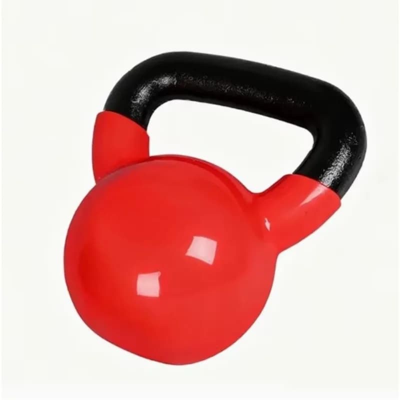 Kettlebell Lacquered for Home Fitness, Kettlebell Colorful Cast Iron Waterproof with Portable Handle