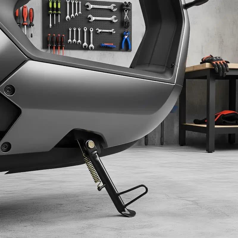 Electric Scooter Side Stand Stable Non-Slip Parking Bracket Thickened Extended Fit for Most E-Bike Off-Road Scooter Spare Part