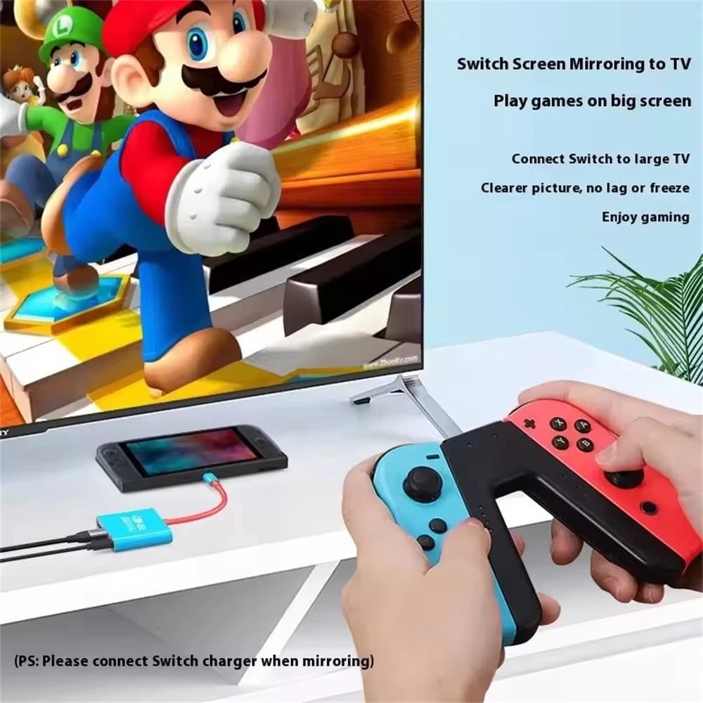 Docking Station per Switch 2, Hub TYPEC 2,4K 60Hz con HDMI e USB-C 3.0 PD100W, Perfetto per Switch 2/Switch/OLED
