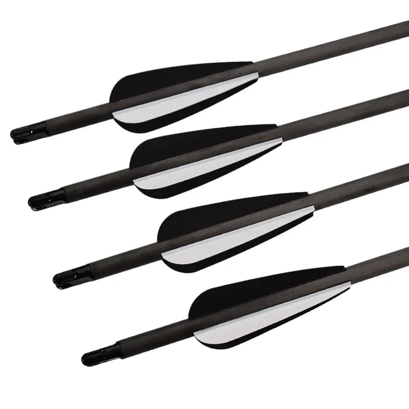 Archery Hunting & Target Practice Carbon Bolts 12Pcs 26.25 Inch Crossbow Arrows Outdoor Shooting Shaft Suitable for Compound Bow