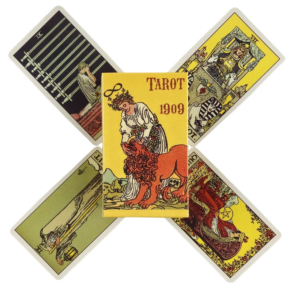 Tarocchi del cavaliere 1909 Carte A 78 Oracle English Visions Divination Edition Borad Giocando a giochi