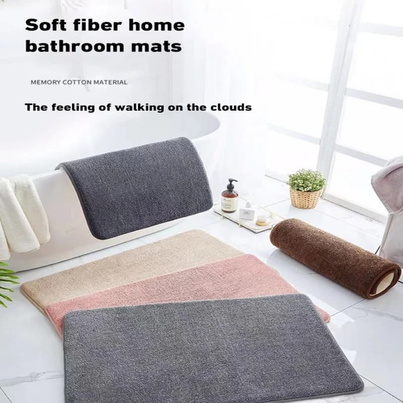 Bathroom Non-slip Water Absorbent Mat Soft Comfortable Shower Floor Rug Anti-slip Foot Pad For Household Toilet Bath Shower Room