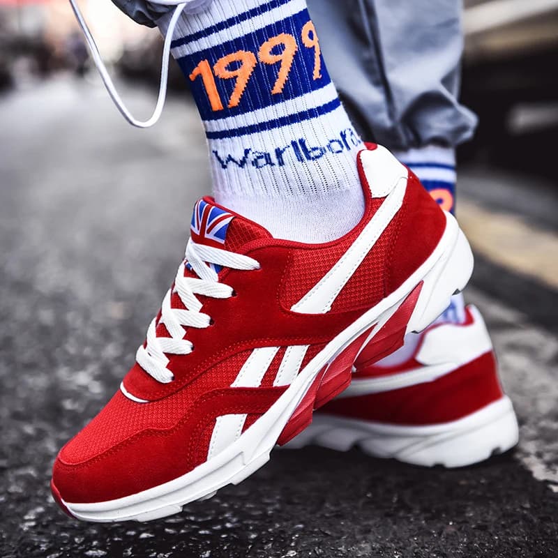 Men's Shoes Marathon Running Sports Shoes Casual Sneakers Soft Comfortable Training Shoes Wear Resistant Sneakers Men Sneakers