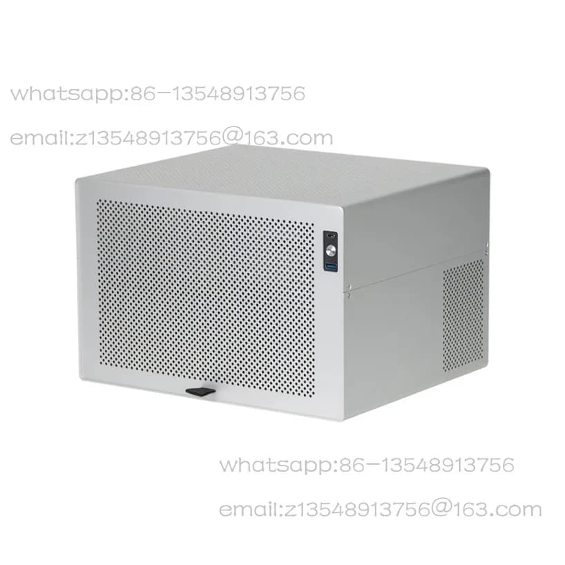Telaio NAS a 8 posizioni Custodia in alluminio Scheda principale ATX Server di archiviazione di rete di alimentazione SFX