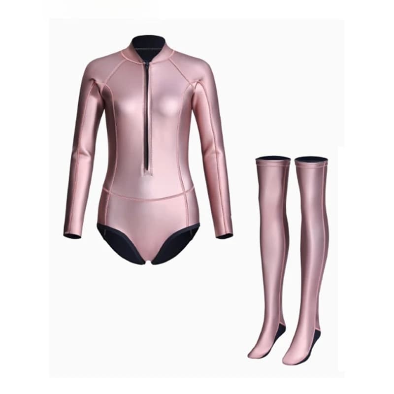 Muta, women's suit, long sleeve pants, sun protection, fast drying sea surfing, snorkeling, swimsuit