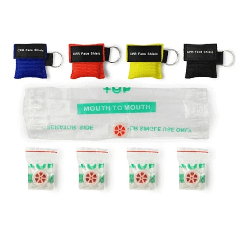 Keychain visor mask CPR Portable emergency kit visor CPR Instruments pocket mask