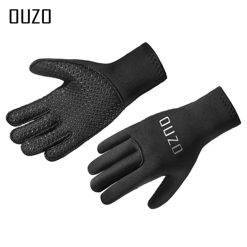 3Mm Diving Gloves CR Elastic Silicone Anti-skid Gloves Winter Snorkeling Surfing Paddle Board Warm and Wear-resistant Gloves