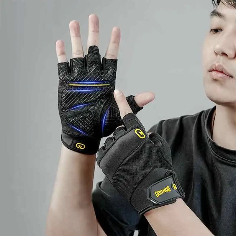 1Pair Workout Gloves for Men and Women, Full Palm Protection Weight Lifting Gym Gloves for Training, Cycling, Fitness, Exercise