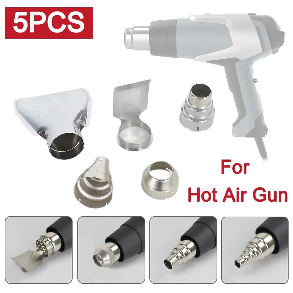 5 pz pistola ad aria calda ugelli resistenti al calore 35mm diametro ventola ad aria calda ugello Kit universale per rilavorazione stazione di saldatura soffiatore caldo