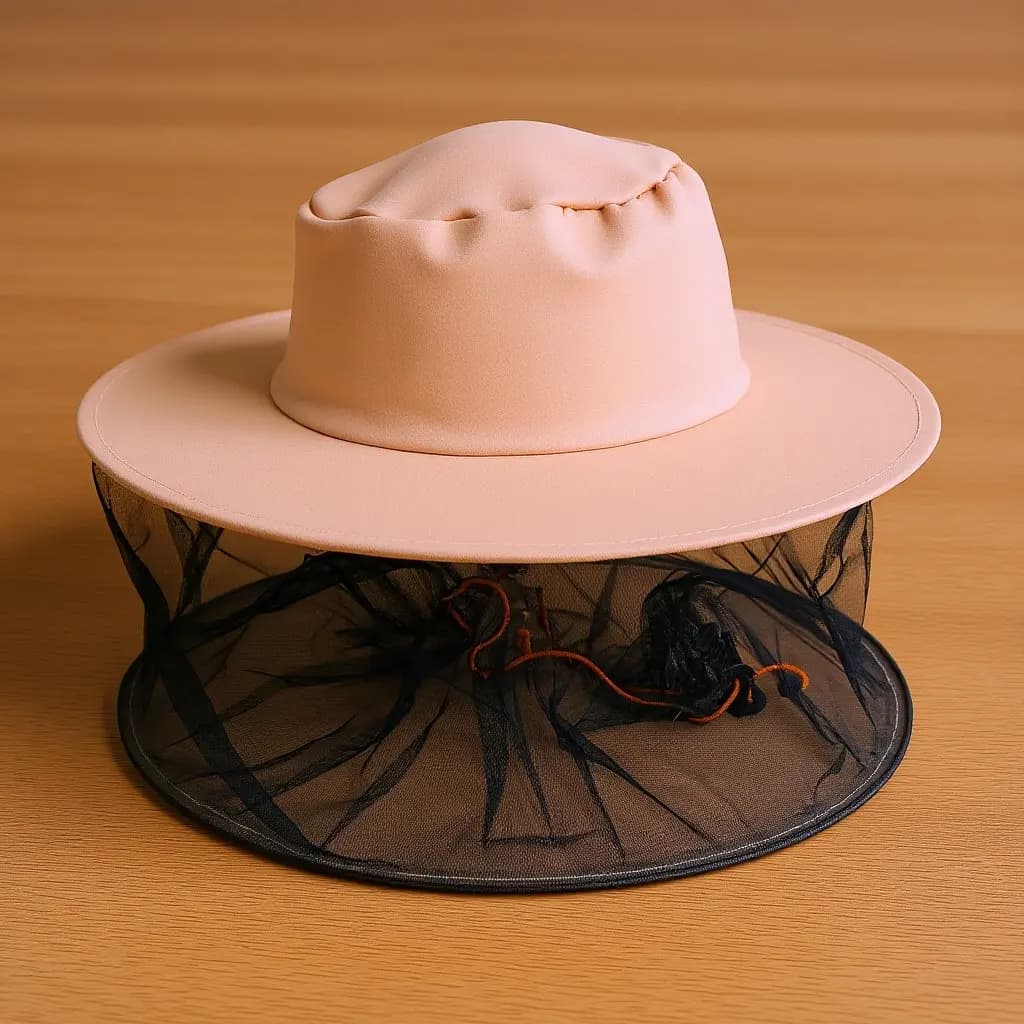Cappello da Apicoltore con Velo a Rete Completo, Comodo e Leggero, per la Manipolazione delle Api, Protezione per la Testa con Rete da Pesca