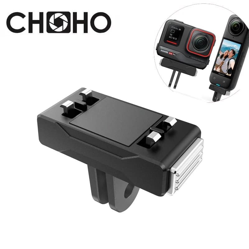 Per Insta360 X5 / Ace Pro / Pro2 Accessori Adattatore magnetico Interfaccia di montaggio su base Treppiede magnetico Collegare per insta 360 x5 ACEPRO