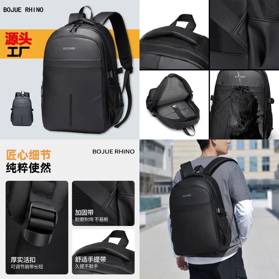 'New Style'- High Quality Men's Backpack, Multifunctional, Lightweight, Large Capacity, For Travel, Outdoor Activities, Work, Commularism, Computer B
