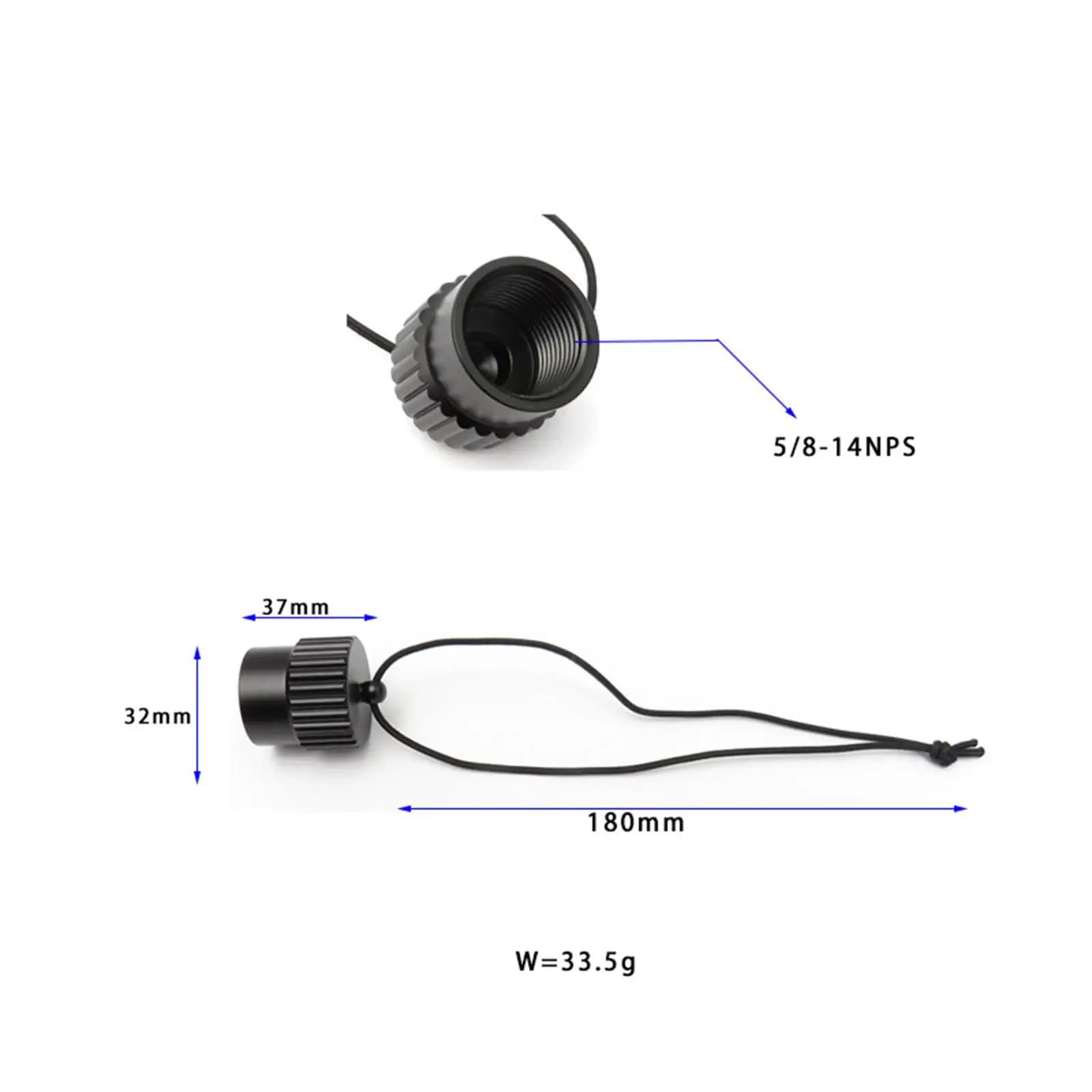 Anti-dust cap for Aluminium tank, Valve protection, Spare parts for use in the pool
