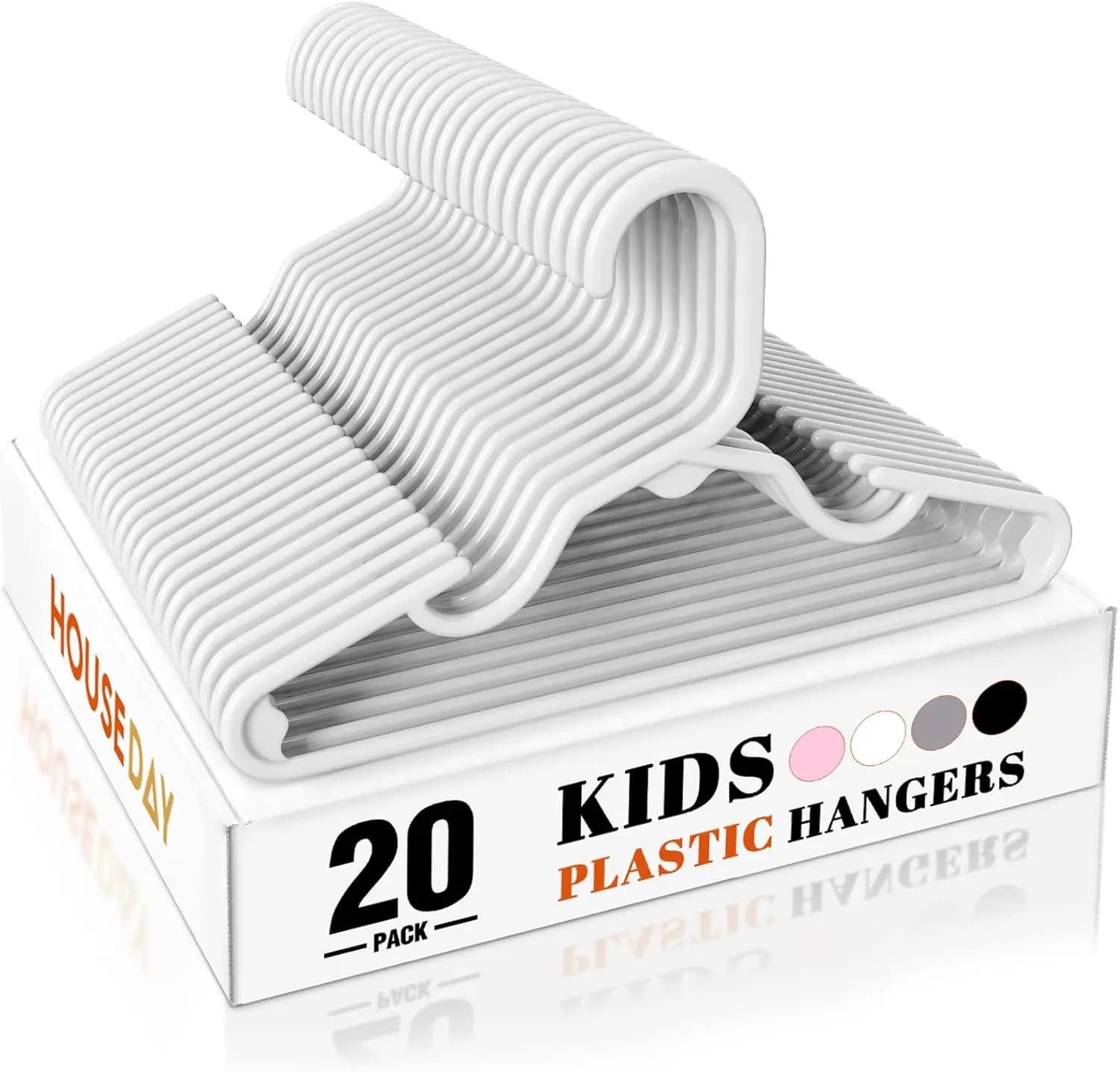 Pack of 20 Newborn Premium Dresses, 11-inch Plastic Sweater Organizers for Kids and Newborn Dresses