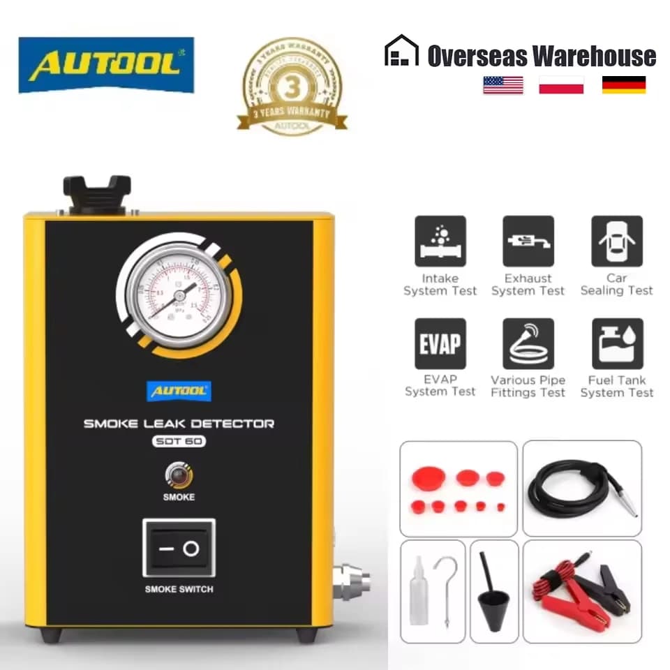 AUTOOL SDT60 Smooth Detector Automatic Tube EVAP Vacuum Loss Diagnostic Tool EVAP Tube Loss Analyzer