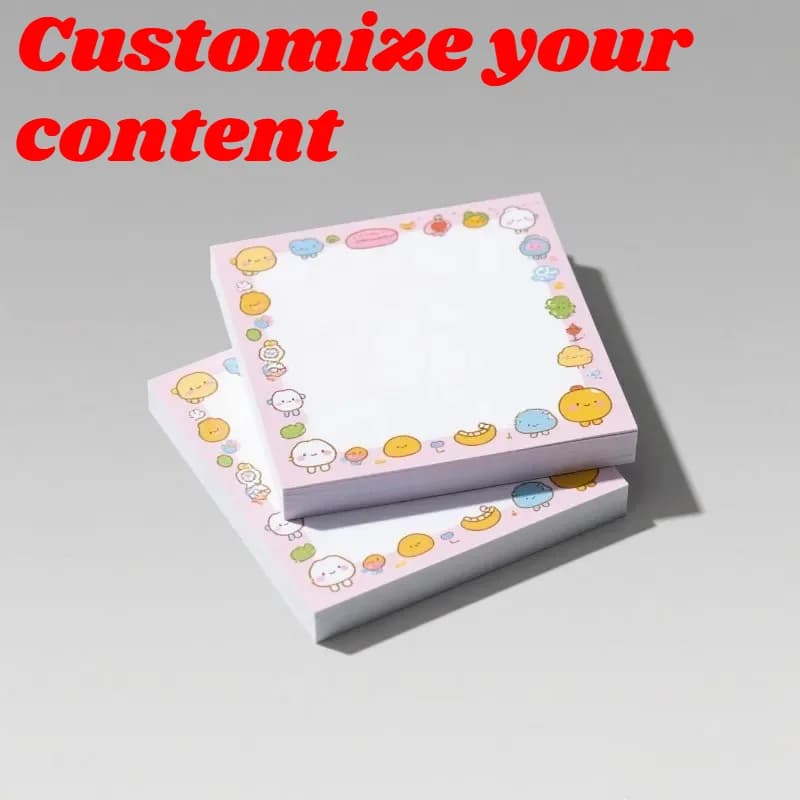 20 Pezzi 7x7cm Blocchetti Adesivi Personalizzati per Regali Promozionali