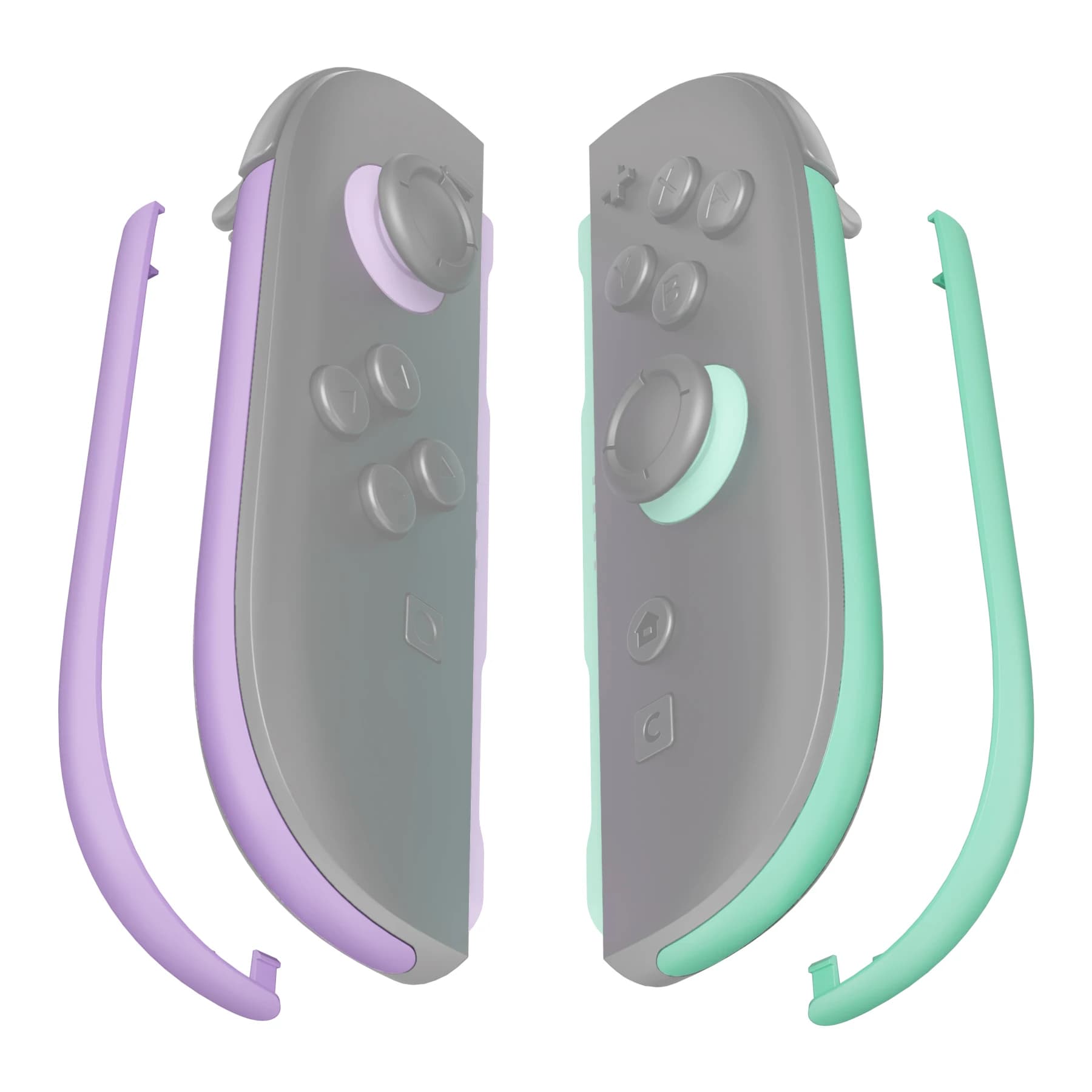 eXtremeRate Replacement Decorative Strips for Joycon 2, DIY Decoration Strip Side Housing Trim Shell for Nintendo Switch 2