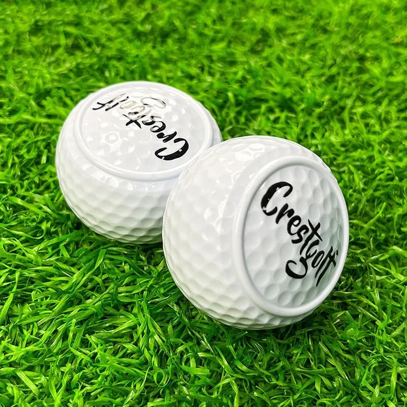 Nuove Palline da Golf Piatte per Allenamento, Palline da Golf a Due Strati per Pratica di Swing e Putter